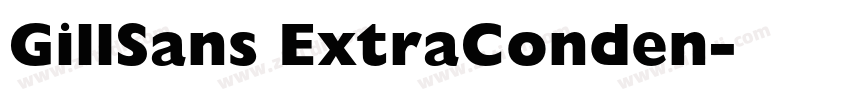 GillSans ExtraConden字体转换